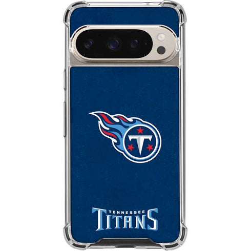 NFL Tennessee Titans Distressed Pixel 9/9 Pro Clear Case